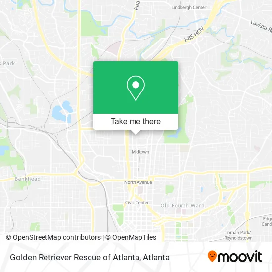 Mapa de Golden Retriever Rescue of Atlanta