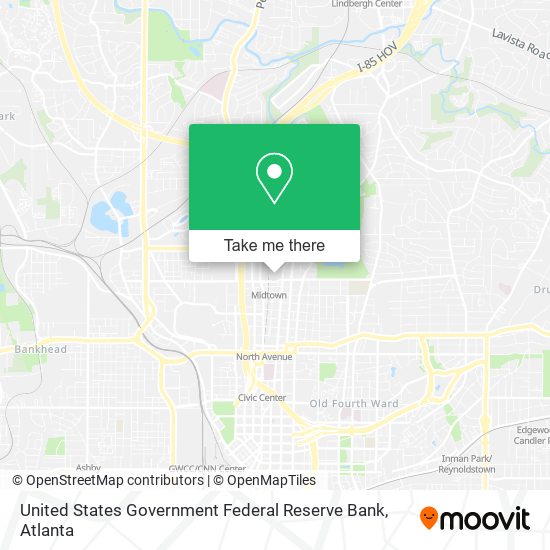 Mapa de United States Government Federal Reserve Bank