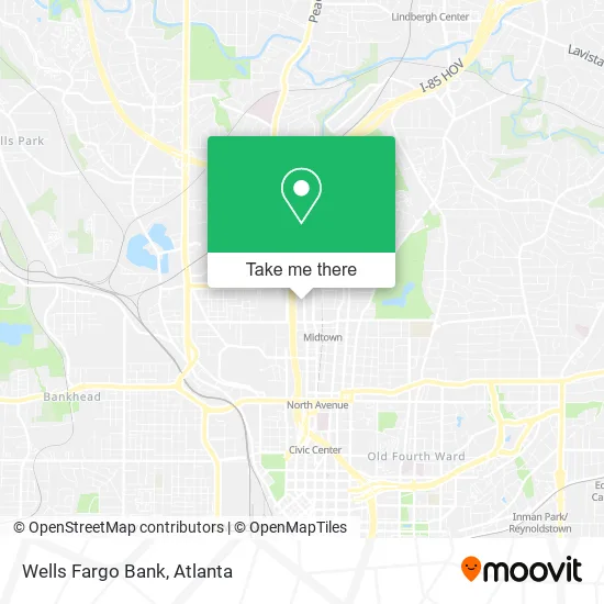 Mapa de Wells Fargo Bank