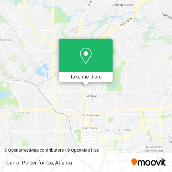 Mapa de Carrol Porter for Ga