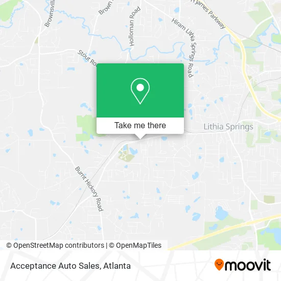 Mapa de Acceptance Auto Sales