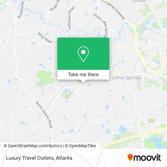 Luxury Travel Outlets map