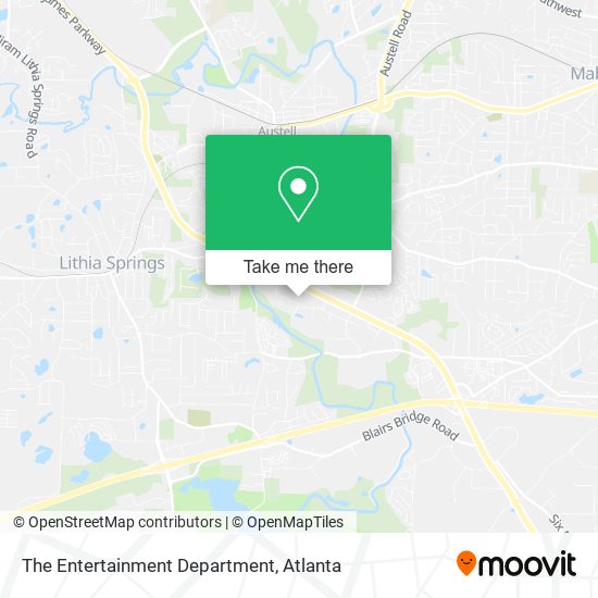 The Entertainment Department map