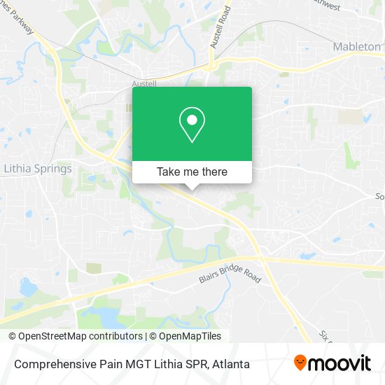 Comprehensive Pain MGT Lithia SPR map