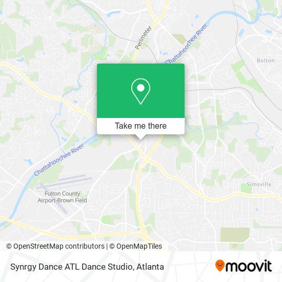 Mapa de Synrgy Dance ATL Dance Studio