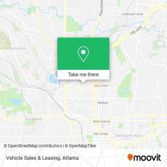 Vehicle Sales & Leasing map