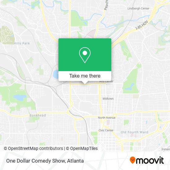 Mapa de One Dollar Comedy Show