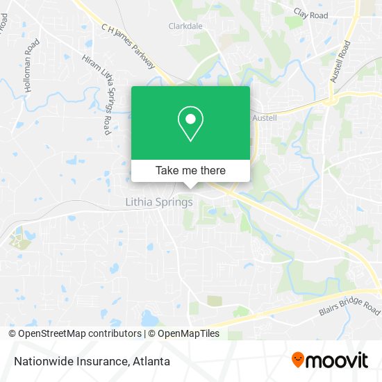 Mapa de Nationwide Insurance