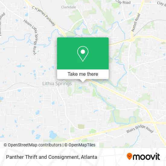 Mapa de Panther Thrift and Consignment