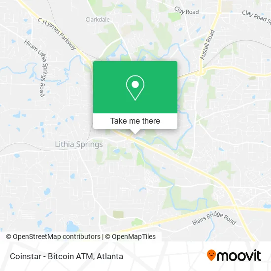 Mapa de Coinstar - Bitcoin ATM