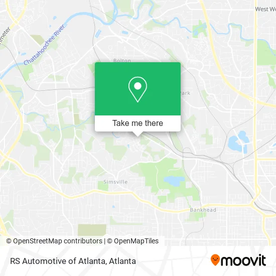 Mapa de RS Automotive of Atlanta