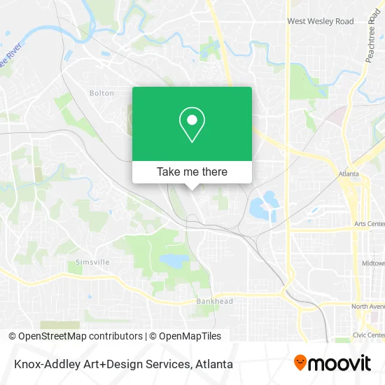Knox-Addley Art+Design Services map