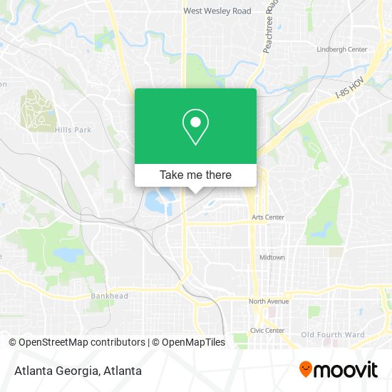 Mapa de Atlanta Georgia
