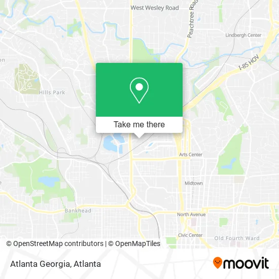Atlanta Georgia map