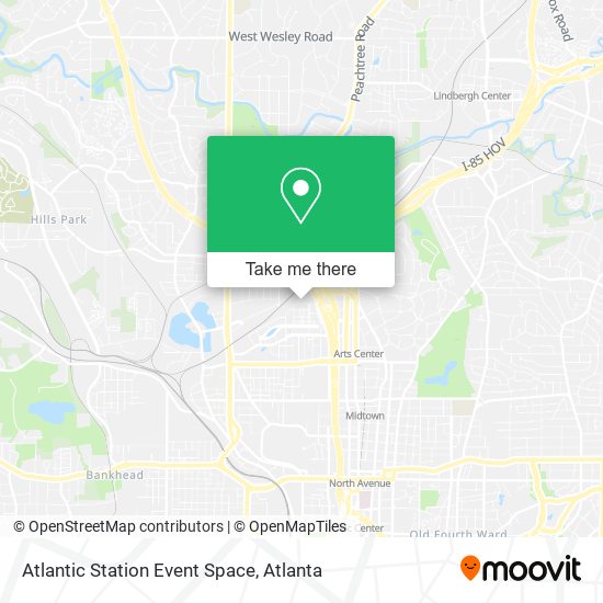 Mapa de Atlantic Station Event Space