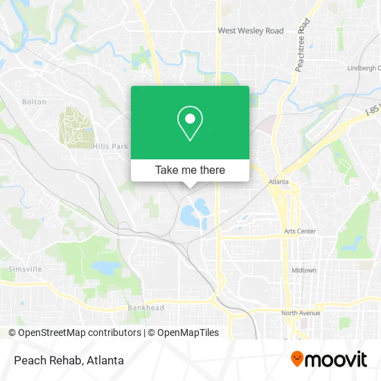 Peach Rehab map