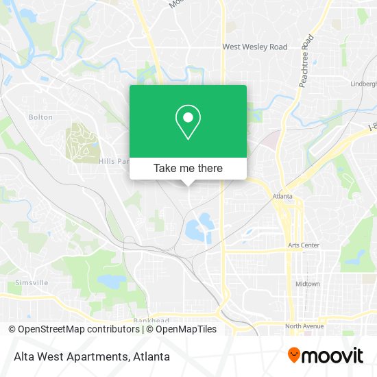 Mapa de Alta West Apartments