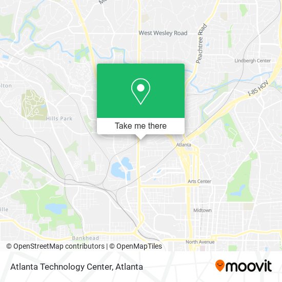 Mapa de Atlanta Technology Center