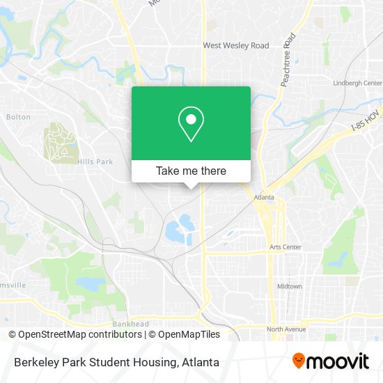 Berkeley Park Student Housing map