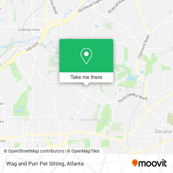 Mapa de Wag and Purr Pet Sitting