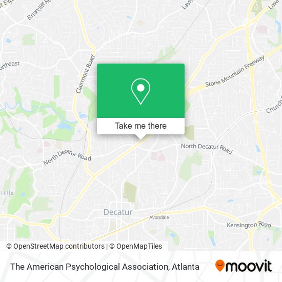 The American Psychological Association map