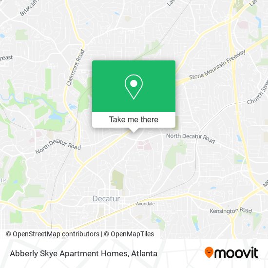 Mapa de Abberly Skye Apartment Homes