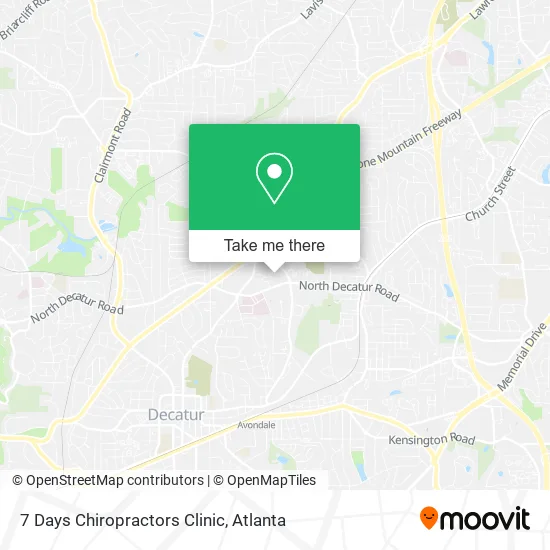 7 Days Chiropractors Clinic map