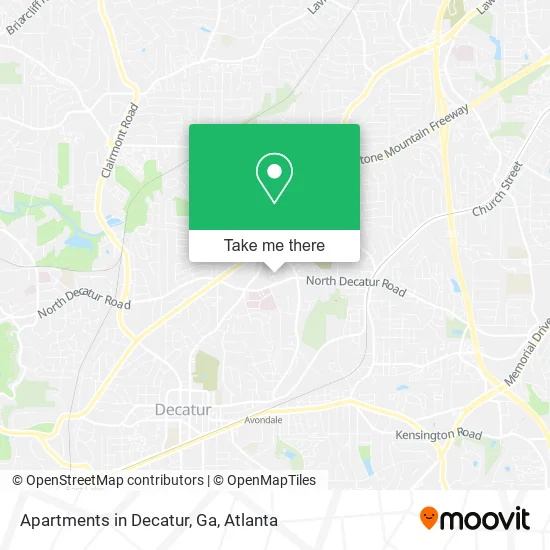 Apartments in Decatur, Ga map