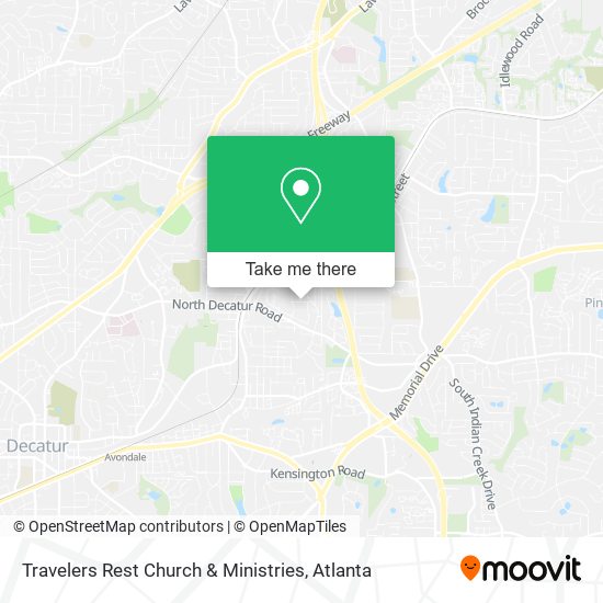 Travelers Rest Church & Ministries map