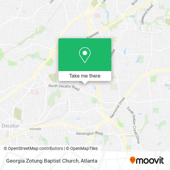Georgia Zotung Baptist Church map