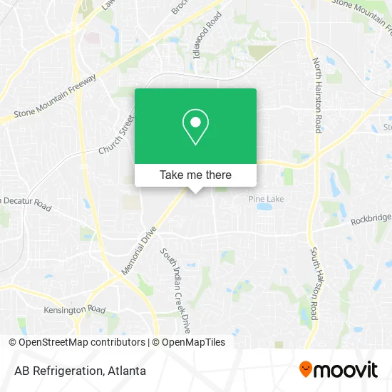 AB Refrigeration map