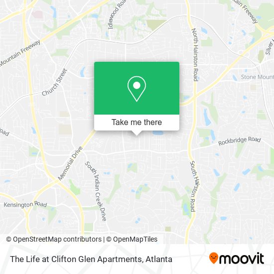 The Life at Clifton Glen Apartments map