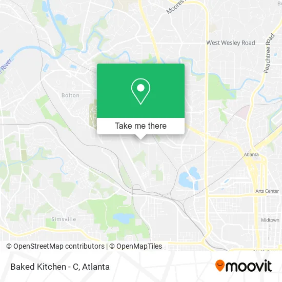 Mapa de Baked Kitchen - C