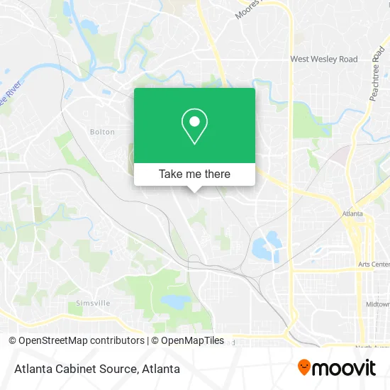 Mapa de Atlanta Cabinet Source