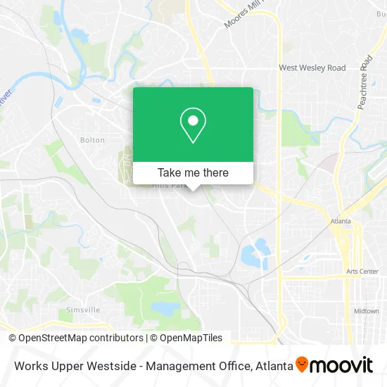 Works Upper Westside - Management Office map
