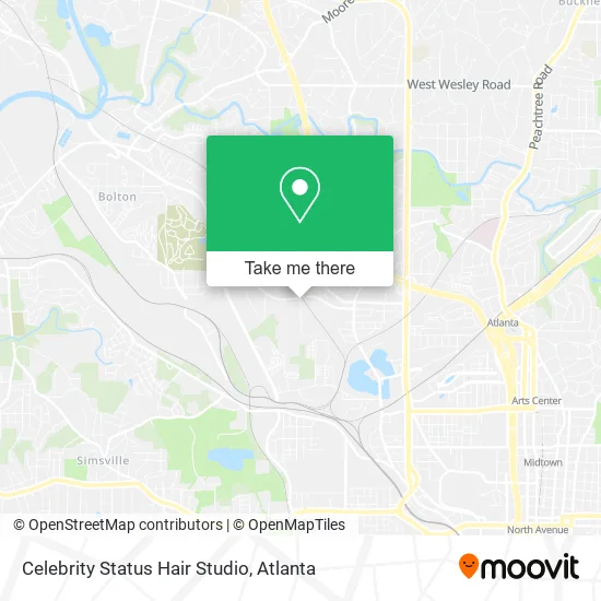 Mapa de Celebrity Status Hair Studio