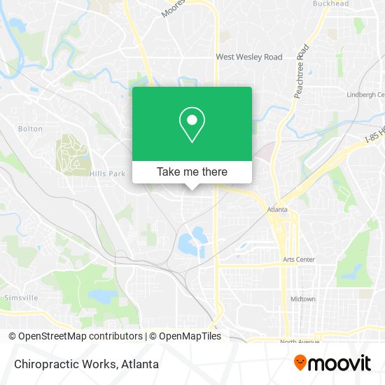 Chiropractic Works map