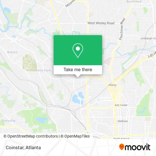 Coinstar map