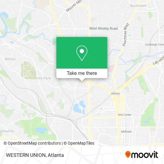 Mapa de WESTERN UNION
