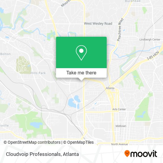 Cloudvoip Professionals map