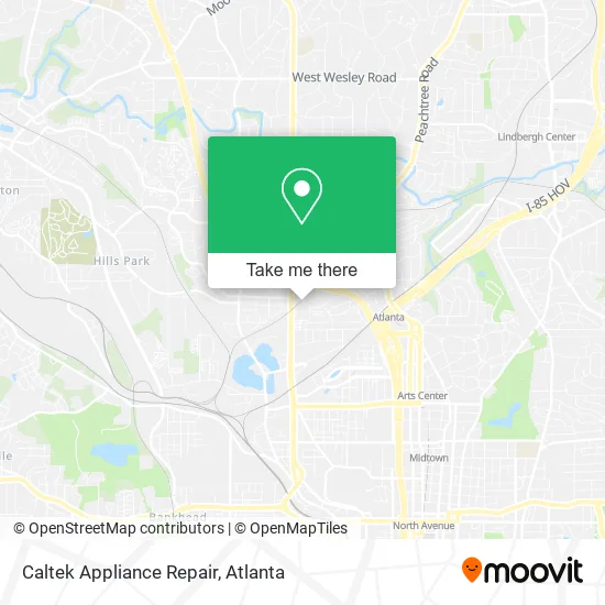 Mapa de Caltek Appliance Repair