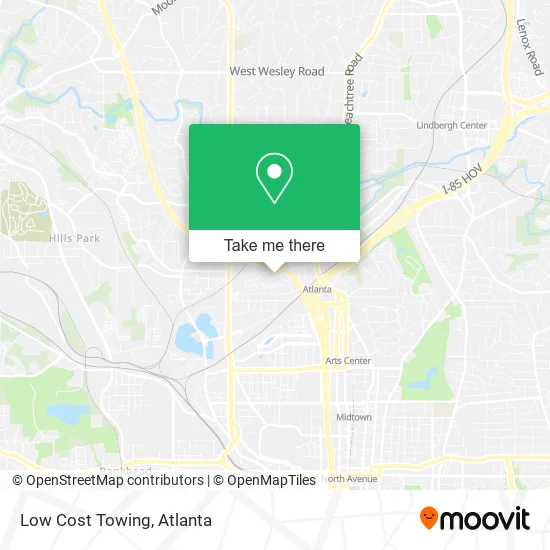 Low Cost Towing map