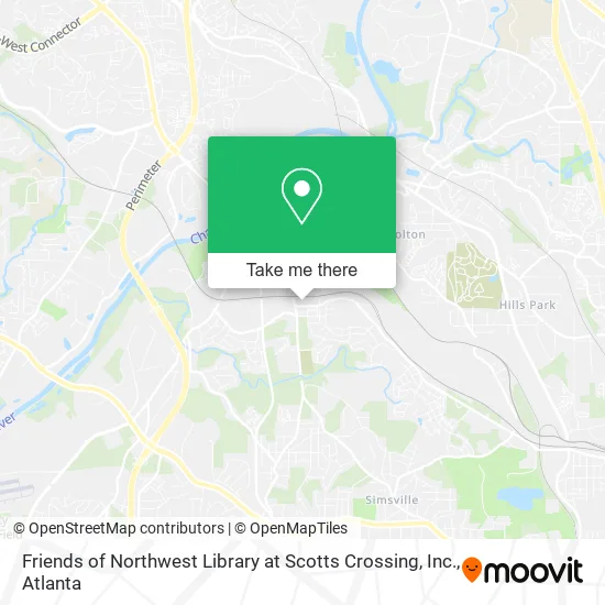 Friends of Northwest Library at Scotts Crossing, Inc. map