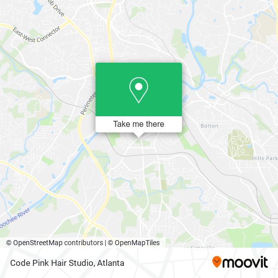 Mapa de Code Pink Hair Studio