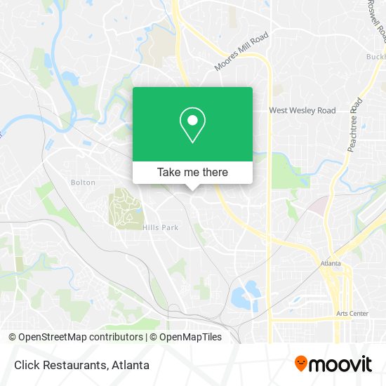 Click Restaurants map