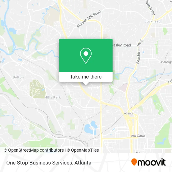 One Stop Business Services map