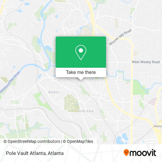 Mapa de Pole Vault Atlanta