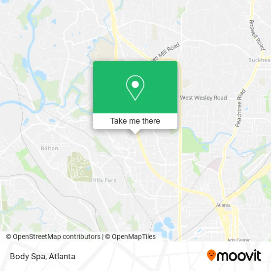 Body Spa map