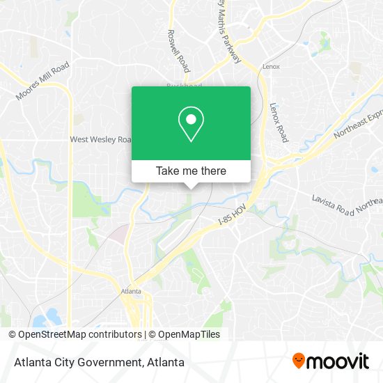 Atlanta City Government map