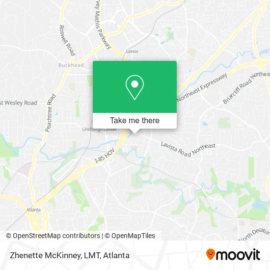 Mapa de Zhenette McKinney, LMT